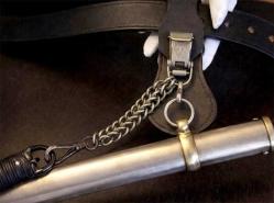 Antika Fransız Subay Kılıç Askı Zinciri