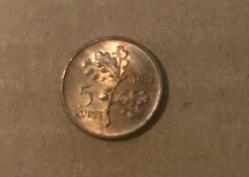 1972 MADENİ PARALAR 5 KURUŞ ÇİLLL