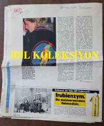 PRENSES DIANA'NIN FOTOĞRAFLI HABERİNİN YER ALDIĞI ALMANCA DERGİ SAYFALARI (16 SAYFA) - A MAGAZINE CLIPPING OF PRINCESS DIANA - 29 x 22 cm EBADINDA - PRINZESSIN FÜR JEDEN GESCHMACK - WEYER - ALMANCA BUNTE DERGİDEN