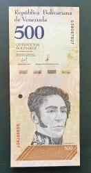 Venezuela 2018 500 Bolivar Çil