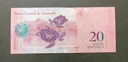 Venezuela 2014 20 Bolivar Çil