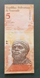 Venezuela 2007 5 Bolivar Çil