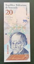 Venezuela 2018 20 Bolivar Çil