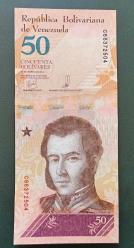 Venezuela 2018 50 Bolivar Çil