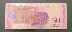 Venezuela 2018 50 Bolivar Çil
