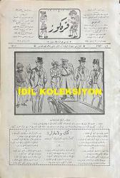 Osmanlıca Karagöz Mizah Dergisi-Gazetesi, Orijinal Dönem Basım, (Ottoman Magazine-Newspaper-Journal Illustré Cara-Gueuz) - 30 Nisan 1924 - Sayı: 1682 - Hicri: 26 Ramazan 1342 - Rumi: 30 Nisan 1340 - Karikatür: Türk-İngiliz Konuşmaları 