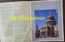 THE WEDDING OF THE PRINCE OF WALES AND THE LADY DIANA SPENCER - PRENSES DIANA ve PRENS CHARLES'IN DÜĞÜNÜYLE İLGİLİ TANITIM BROŞÜRÜ (3 YAPRAK) - 23 x 18 cm EBADINDA - PROMOTIONAL BROCHURE FOR THE WEDDING OF PRINCESS DIANA AND PRINCE CHARLES