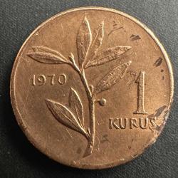 Türkiye 1 Kuruş 1970. Bronz