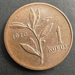 Türkiye 1 Kuruş 1970. Bronz