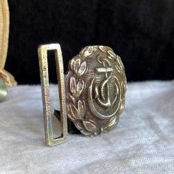 Antika Osmanlı Bahriye Subay Kemer Tokası