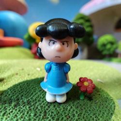 vintage ''Snoopy karakteri Lucy''orijinal figür oyuncak & 10 cm