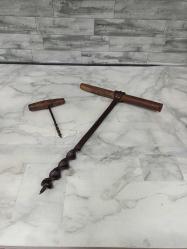 Antika Erken Cumhuriyet Dönemi El Yapımı Burgu Takımı (2 Adet)