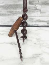 Antika Erken Cumhuriyet Dönemi El Yapımı Burgu Takımı (2 Adet)