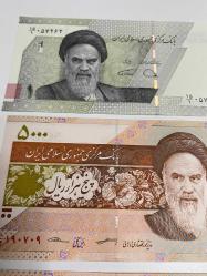 İran 3’lü Banknot Seti - 5.000 Riyal (Seri Takipli Çift) + 10.000 Riyal - Çil