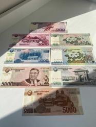 Kuzey Kore Nadir Hatıra Banknot Seti (8 Parça) - Sürşarjlı/Özel Baskı Paralar Dahil - Çil