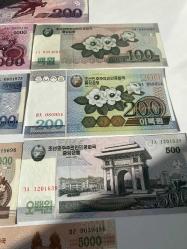 Kuzey Kore Nadir Hatıra Banknot Seti (8 Parça) - Sürşarjlı/Özel Baskı Paralar Dahil - Çil