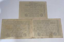 Almanya 1923 Weimar Cumhuriyeti 10 Milyon Mark (3 Adet) - Hiperenflasyon Dönemi