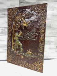 Sovyet Dönemi Ukrayna (1980'ler) Bakır Rölyef Tablo