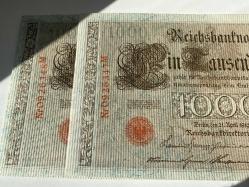 Almanya 1000 Mark (1910) - Seri Takipli (Ardışık) Çil Çift - Kırmızı Mühür - Koleksiyonluk