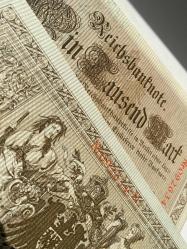 Almanya 1000 Mark (1910) - Seri Takipli (Ardışık) Çil Çift - Kırmızı Mühür - Koleksiyonluk