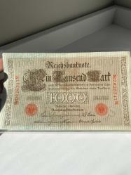 Almanya 1000 Mark (1910) - Seri Takipli (Ardışık) Çil Çift - Kırmızı Mühür - Koleksiyonluk