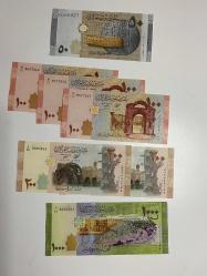Suriye 7 Adetlik Banknot Seti (50, 100, 200, 1000 Lira) - 2021 Serisi - Çil