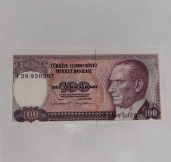 7. Emisyon 100 Türk Lirası - Çil (UNC) Kondisyon - Koleksiyonluk Nadir Parça