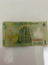 Romanya 1 Leu (2005) - Nicolae Iorga - Polimer (Plastik) Banknot