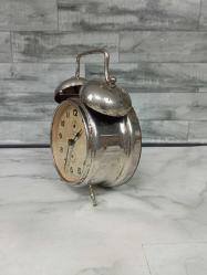 Antika Kienzle & Nacar Çift Çanlı Masa Saati - Aktif Çalışır Durumda