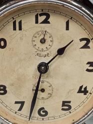 Antika Kienzle & Nacar Çift Çanlı Masa Saati - Aktif Çalışır Durumda