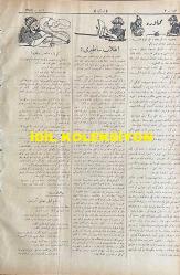 Osmanlıca Karagöz Mizah Dergisi-Gazetesi, Orijinal Dönem Basım, (Ottoman Magazine-Newspaper-Journal Illustré Cara-Gueuz) - 2 Mayıs 1925 - Sayı: 1787 - Hicri: 9 Şevval 1343 - Karikatür: Hindenburg Süngüleriyle İş Başına Geldi! 