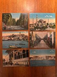 Osmanlı Dönemi Kartpostal İtalyan Baskısı 6 adet Lot (Carte Postale Unıon Postale Unıverselle)
