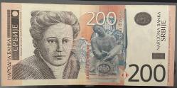 SIRBİSTAN 200 DİNAR 2013.ÇOK TEMİZ KAĞIT  PARA