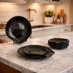 Art Deco Arcoroc Tabak Seti - 8 Parça