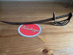 70'ler Çok Nadir Bronz Kalem işçilikli Mintatür Korsan Kılıcı , 19cm.