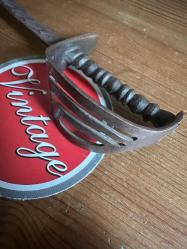 70'ler Çok Nadir Bronz Kalem işçilikli Mintatür Korsan Kılıcı , 19cm.