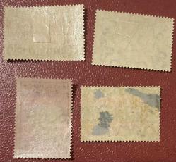 KLASİK TAŞ BASKI.LİBERYA  4 PUL .DAMGASIZ