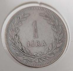 1947 GÜMÜŞ 1 LİRA ORİJİNALDİR B1A1A2 ÇİL-ÇİLALTI NADİR