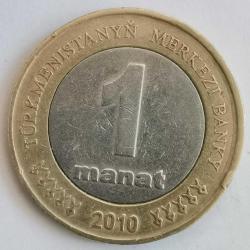 TÜRKMENİSTAN   2010    1  MANAT