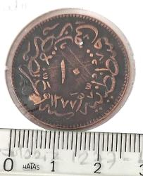1277-4 SULTAN ABDÜLAZİZ BAKIR 10 PARA ORİJİNAL Y2TT3 NADİR