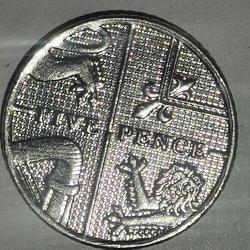 İNGİLTERE  2012  5  PENCE
