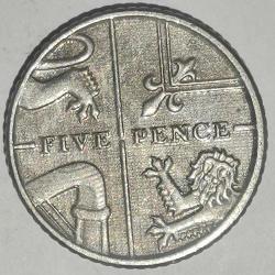 İNGİLTERE   2016    5  PENCE