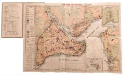 Plan of Istanbul for Tourists - İstanbul Haritası 55x40 cm *Ali Saim Ülgen *Mehmed Münim Eser *Printed by J. A. Abajoli