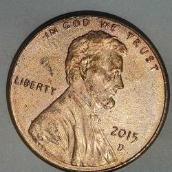 AMERİKA  2015 D   1 CENT