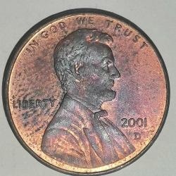 AMERİKA  2001 D     1 CENT