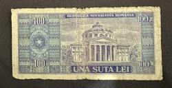 1966 Romanya 100 lei Orta