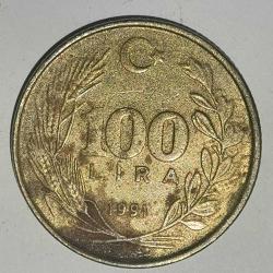 TÜRKİYE  1991   100  LİRA