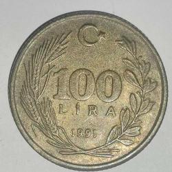 TÜRKİYE  1991   100  LİRA