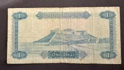 1972 Libya 1 Dinar Temiz Nadir