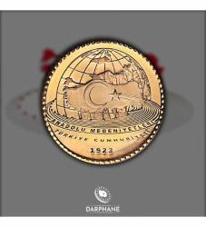 TÜRKİYE CUMHURİYETİ ANADOLU MEDENİYETLERİ SERİSİ NO.11 HATIRA PARASI 22 AYAR ALTIN